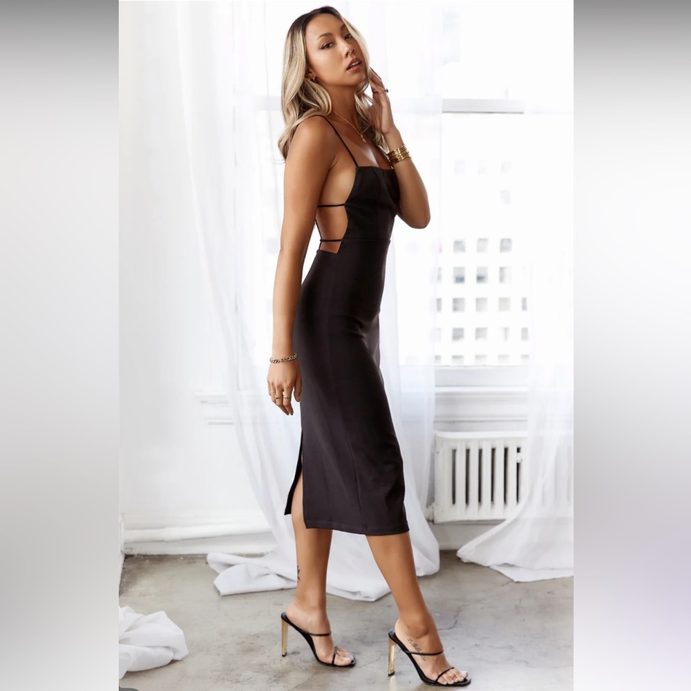 NWOT Hello Molly Midi Little Backless Dress